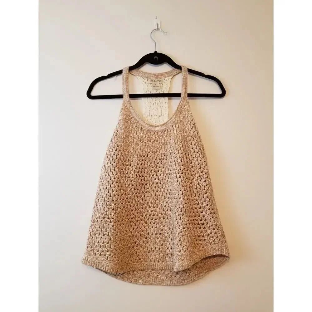 NWOT Lucky brand crochet tank top M